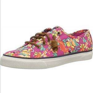 Sperry’s Seacoast Pink Floral size 8